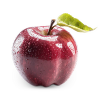 äpple isolerat röd äpple på transparent bakgrund med full djup av fält äpple png