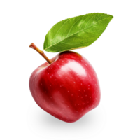 Pomme isolé rouge Pomme sur transparent Contexte avec plein profondeur de champ Pomme png