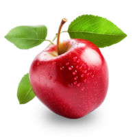 Pomme isolé rouge Pomme sur transparent Contexte avec plein profondeur de champ Pomme png