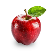 manzana aislado rojo manzana en transparente antecedentes con lleno profundidad de campo manzana png