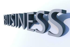 Business 3D Lettering photo