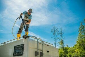 Camper Roof Cleaning photo