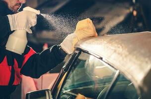 Convertible Car Roof Cleaning photo