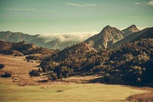 Santa Monica California Mountains and Coastal Fog photo