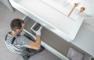 Bathroom Cabinets Installation photo