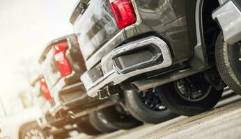 Line of Brand New Pickup Trucks For Sale photo