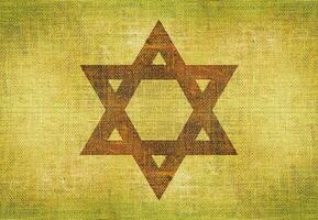 Star of David on Canvas photo