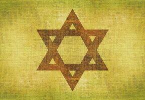 Star of David on Canvas photo