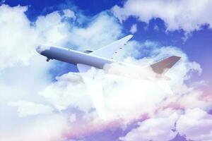 Flying Airliner Background photo