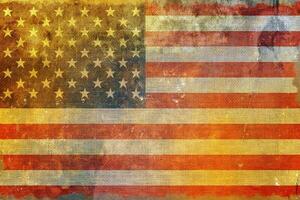 Grungy American Flag Background photo