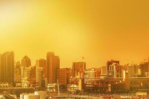 San Diego Cityscape at Sunset photo