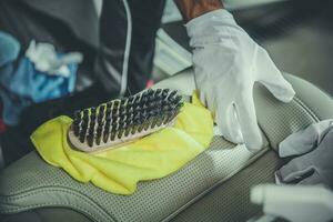 Car Leather Seats Cleaning photo