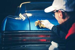 Vintage Classic Car Cleaning photo