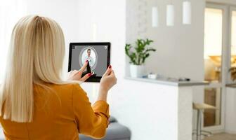 Online medical consultation and Telemedicine. Online doctor medical concepts. photo