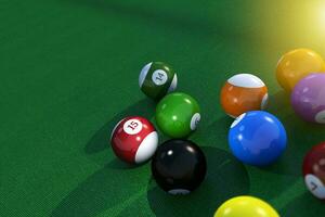 Billard Pool Table Balls photo