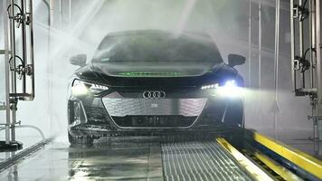 Audi Etron GT Inside Touchless Car Wash. video