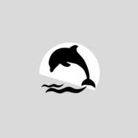 Dolphin vector icon illustration design logo template, Logo design template