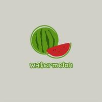 Watermelon vector icon illustration design logo template, Logo design template