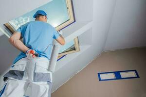 Men Painting Apartment photo