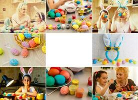 collage de fotos para Pascua de Resurrección celebracion