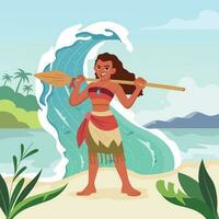 The Island Girl vector