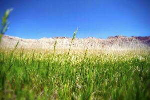 Scenic mountains view photo