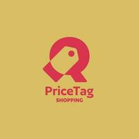 Alphabet Q Price Tag Logo vector