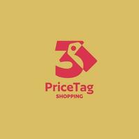 Number 3 Price Tag Logo vector