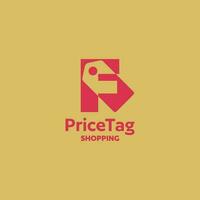 Alphabet F Price Tag Logo vector