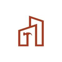 GA Real Estate Logo Design Vector