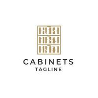 Cabinet Furniture Logo Design Vector