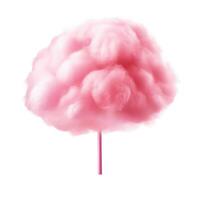 Pink cotton candy isolated. Illustration photo