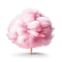 Pink cotton candy isolated. Illustration photo