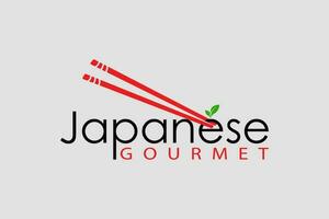 Japanesse Gourmet food logo design template element vector suistable for businees culiner food ,fast food japan