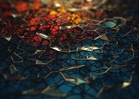 Colorful abstract background An abstract image featuring organic shapes and lines that intersect and overlap created with technology. photo