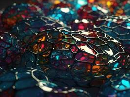 Colorful glass abstract background An abstract image featuring organic shapes and lines that intersect and overlap created with technology. photo