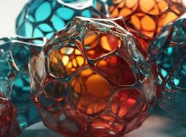 Colorful glass abstract background An abstract image featuring organic shapes and lines that intersect and overlap created with technology. photo