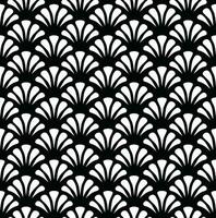 Monochromatic floral tropical Seamless Pattern, black and white vector illustration