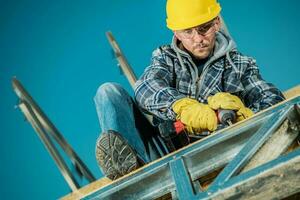 Steel Construction Worker photo