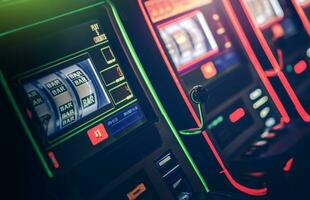 Gambling Slot Machine in the Casino photo