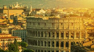 Roma y coliseo foto