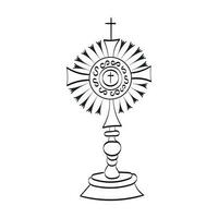 Corpus Christi. Christian Symbol for print or use as poster, card, flyer or T Shirt vector