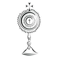 Corpus Christi. Christian Symbol for print or use as poster, card, flyer or T Shirt vector