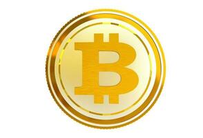 Bitcoin Coin Isolated photo