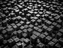 Futuristic cement cubes background Abstract geometric mosaic grid Square tiles pattern technology photo