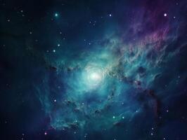 Night sky Universe filled with stars and nebula Galaxy abstract cosmos background. photo