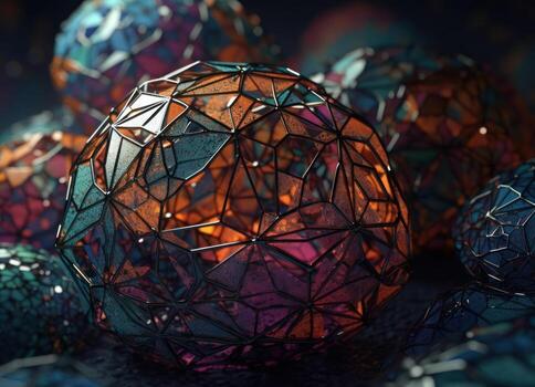 Colorful abstract background An abstract image featuring organic shapes and lines that intersect and overlap created with technology. photo