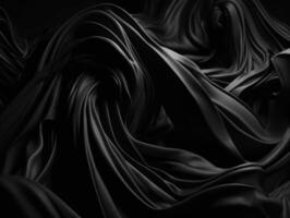 negro resumen antecedentes lujo paño elegante tela para antecedentes creado con generativo ai tecnología. foto