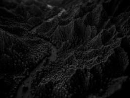 Black and white paper cut terrain background created with technology. photo