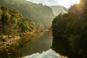 Malibu Creek and Santa Monica Mountains Scenic Sunset photo